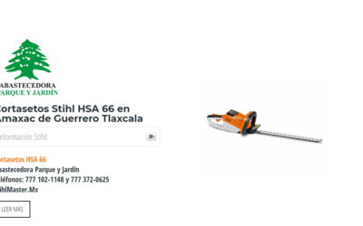 Cortasetos Stihl HSA 66 en Amaxac de Guerrero Tlaxcala