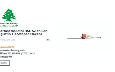 Cortasetos Stihl HSE 52 en San Agustín Tlacotepec Oaxaca