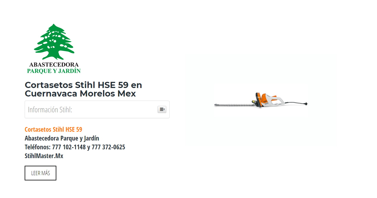 Cortasetos Stihl HSE 59 en Cuernavaca Morelos Mex en Stihl Master contamos con más de 49 Cortasetos listas para distribuirse en Morelos y todo México.