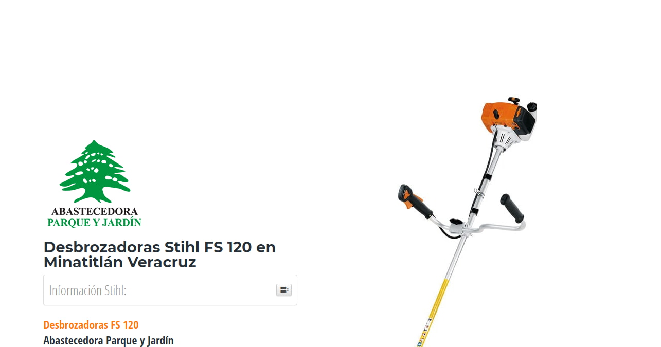 Desbrozadoras Stihl FS 120 en Minatitlán Veracruz en Stihl Master contamos con más de 50 Desbrozadoras listas para distribuirse en Veracruz y todo México.