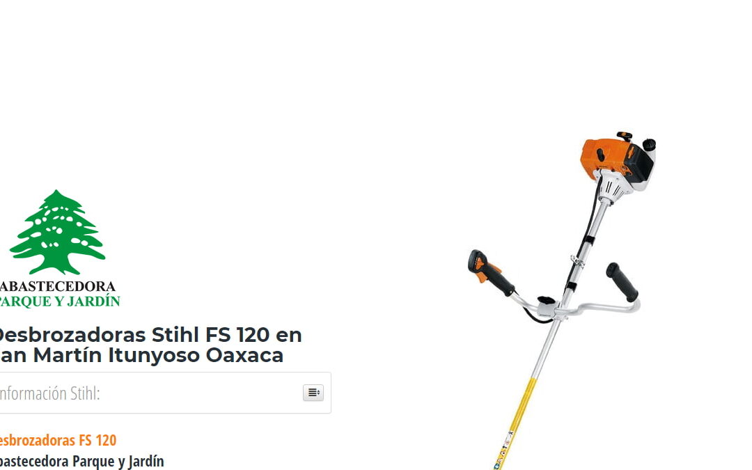 Desbrozadoras Stihl FS 120 en San Martín Itunyoso Oaxaca