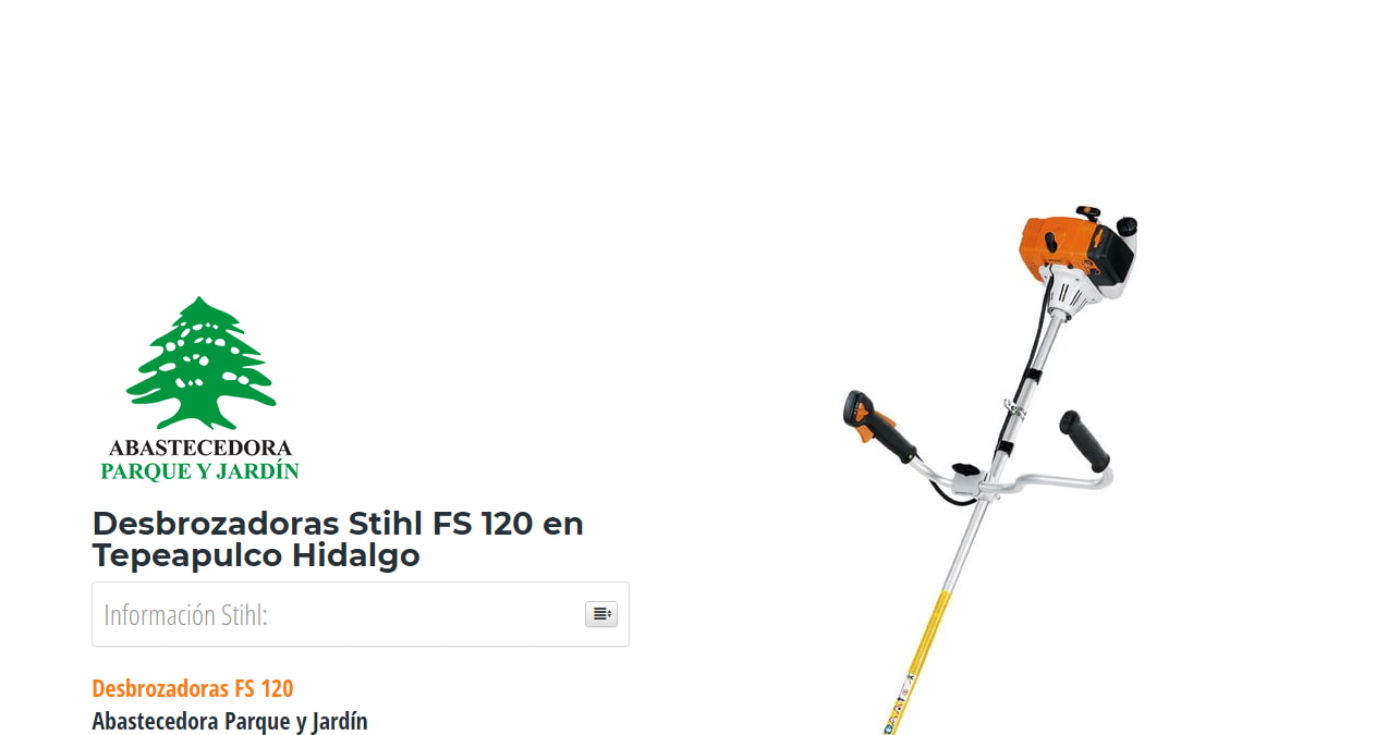 Desbrozadoras Stihl FS 120 en Tepeapulco Hidalgo en Stihl Master contamos con más de 49 Desbrozadoras listas para distribuirse en Hidalgo y todo México.