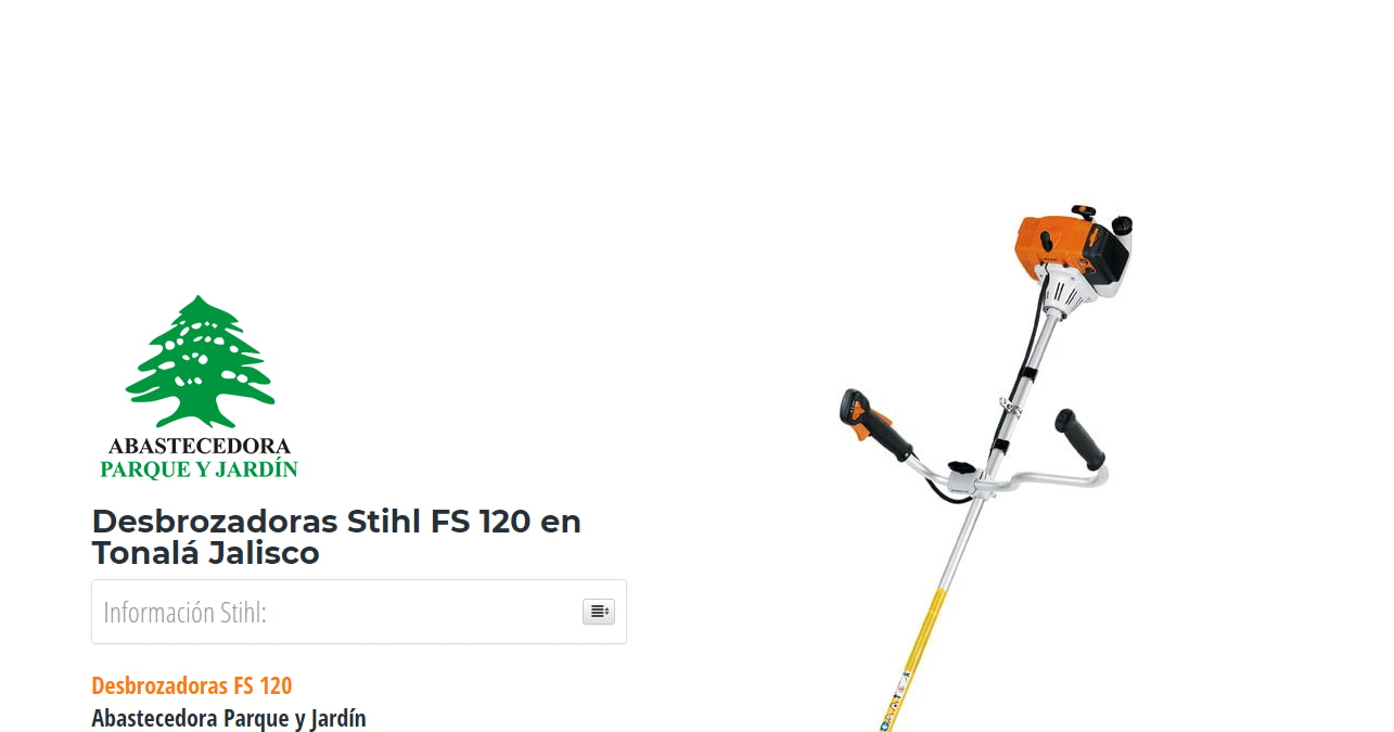 Desbrozadoras Stihl FS 120 en Tonalá Jalisco en Stihl Master contamos con más de 45 Desbrozadoras listas para distribuirse en Jalisco y todo México.