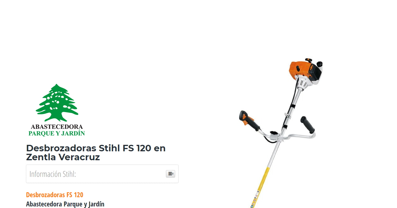 Desbrozadoras Stihl FS 120 en Zentla Veracruz en Stihl Master contamos con más de 46 Desbrozadoras listas para distribuirse en Veracruz y todo México.