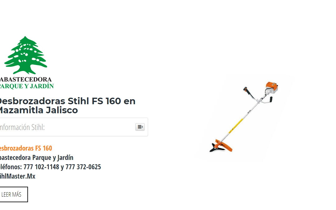 Desbrozadoras Stihl FS 160 en Mazamitla Jalisco