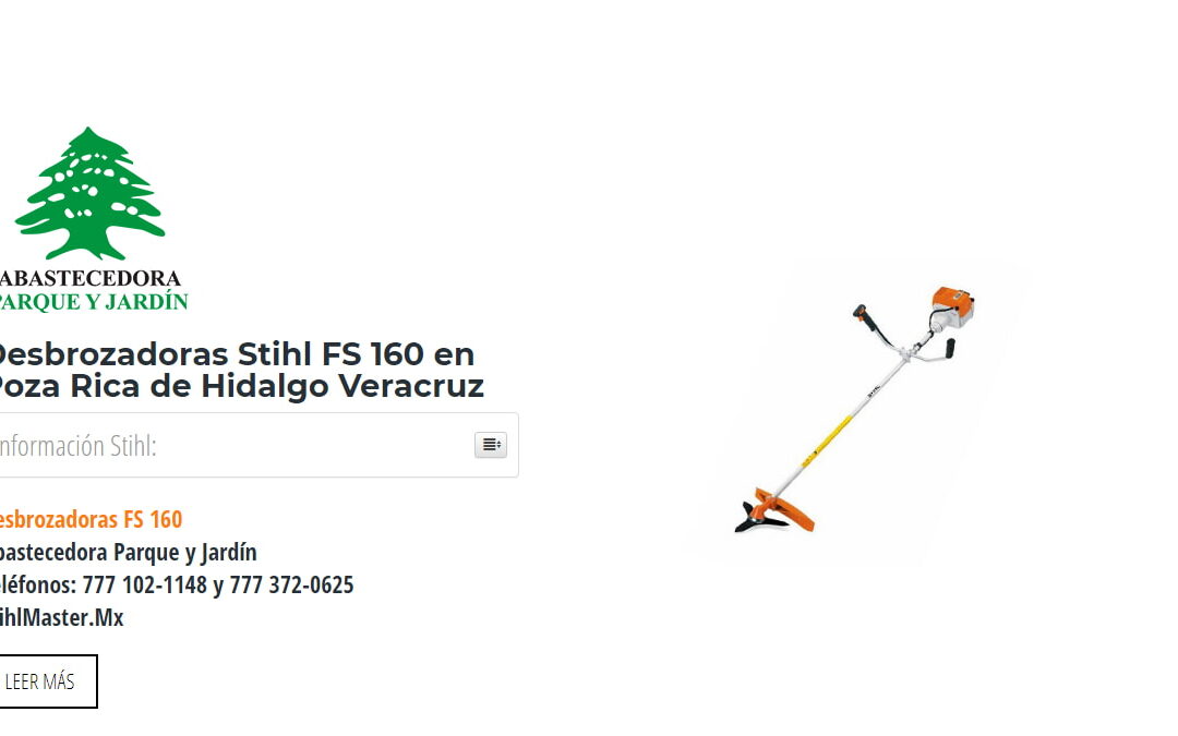 Desbrozadoras Stihl FS 160 en Poza Rica de Hidalgo Veracruz