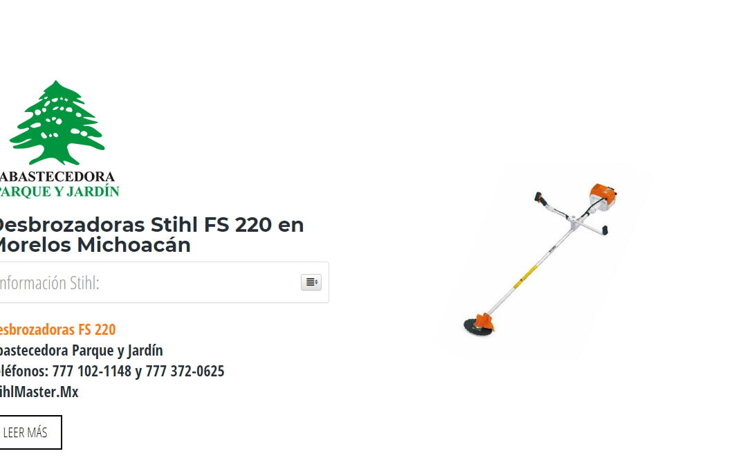 Desbrozadoras Stihl FS 220 en Morelos Michoacán