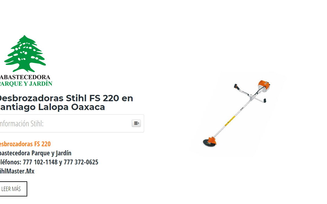 Desbrozadoras Stihl FS 220 en Santiago Lalopa Oaxaca