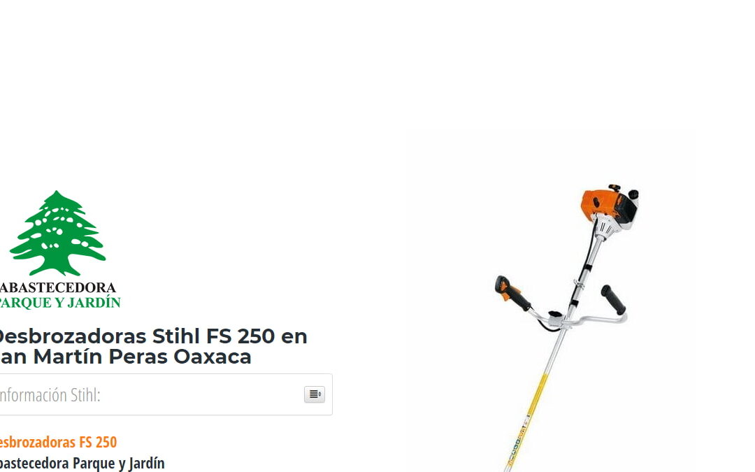 Desbrozadoras Stihl FS 250 en San Martín Peras Oaxaca