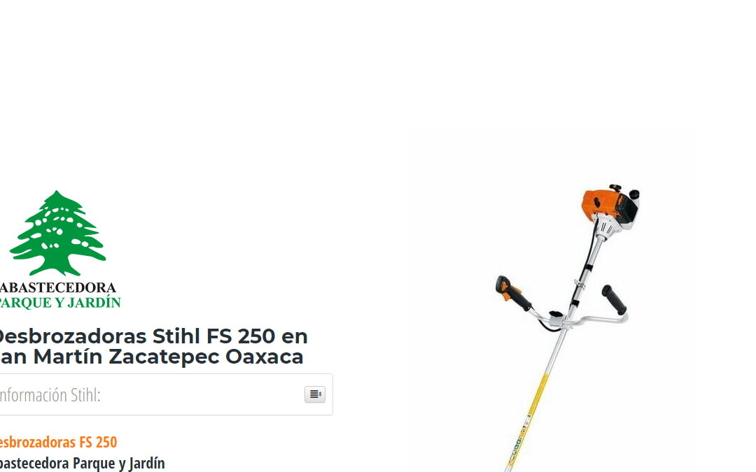 Desbrozadoras Stihl FS 250 en San Martín Zacatepec Oaxaca