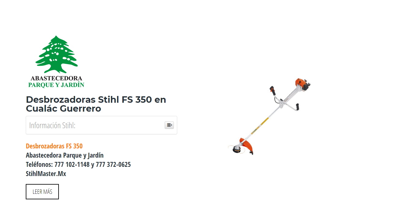 Desbrozadoras Stihl FS 350 en Cualác Guerrero