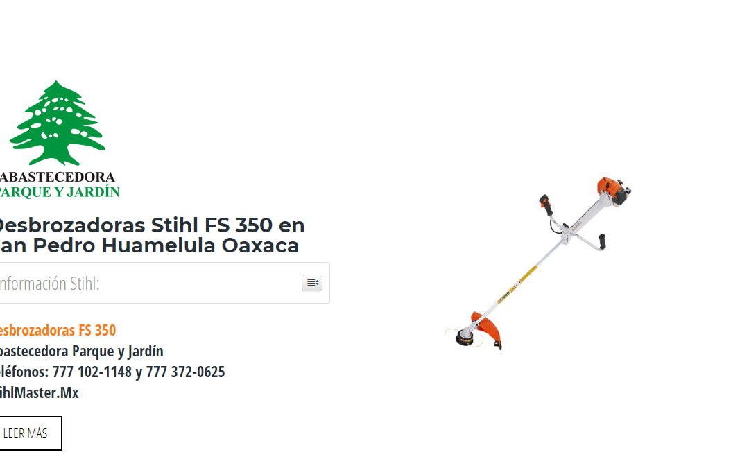 Desbrozadoras Stihl FS 350 en San Pedro Huamelula Oaxaca