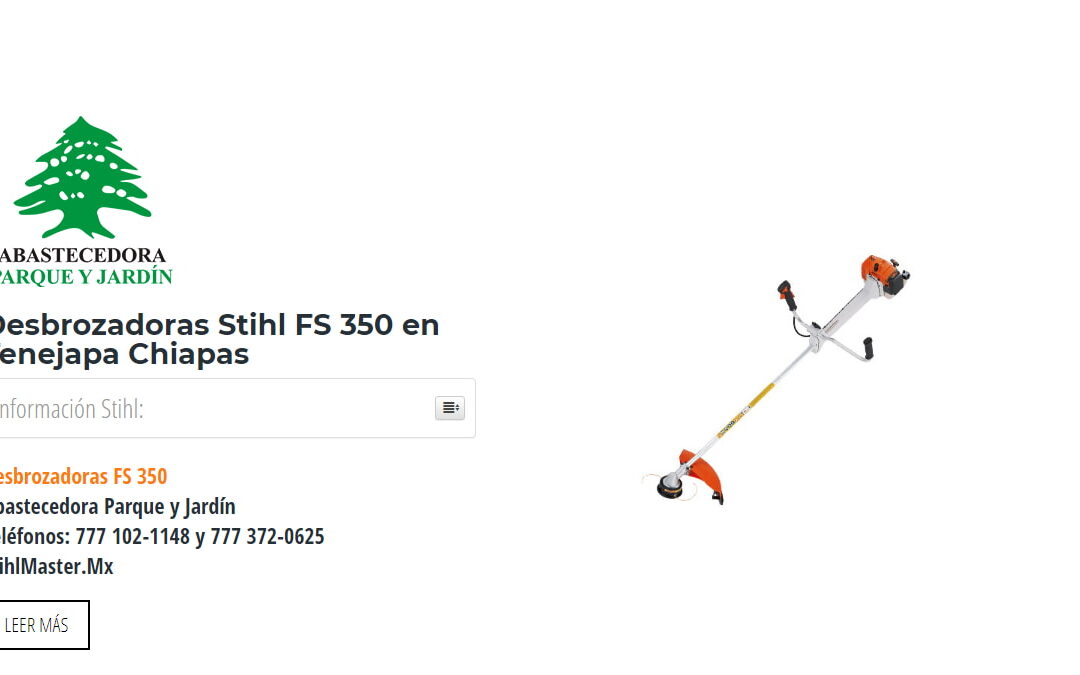 Desbrozadoras Stihl FS 350 en Tenejapa Chiapas