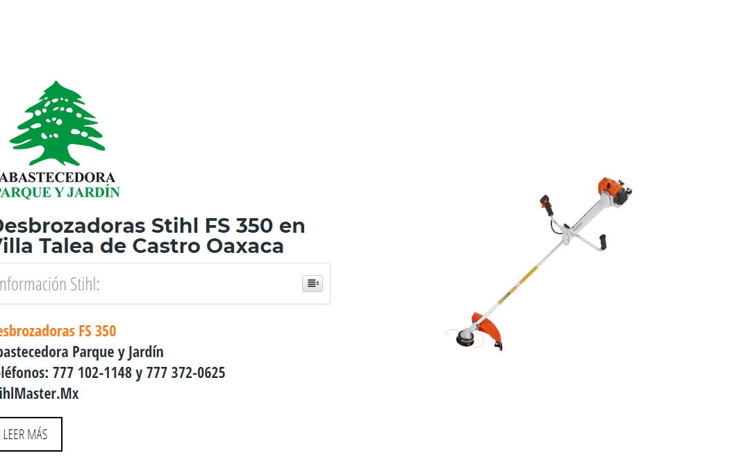 Desbrozadoras Stihl FS 350 en Villa Talea de Castro Oaxaca