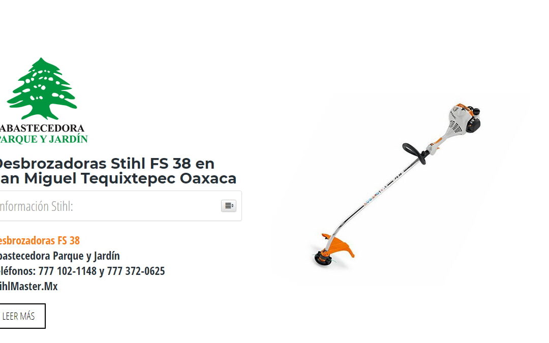Desbrozadoras Stihl FS 38 en San Miguel Tequixtepec Oaxaca