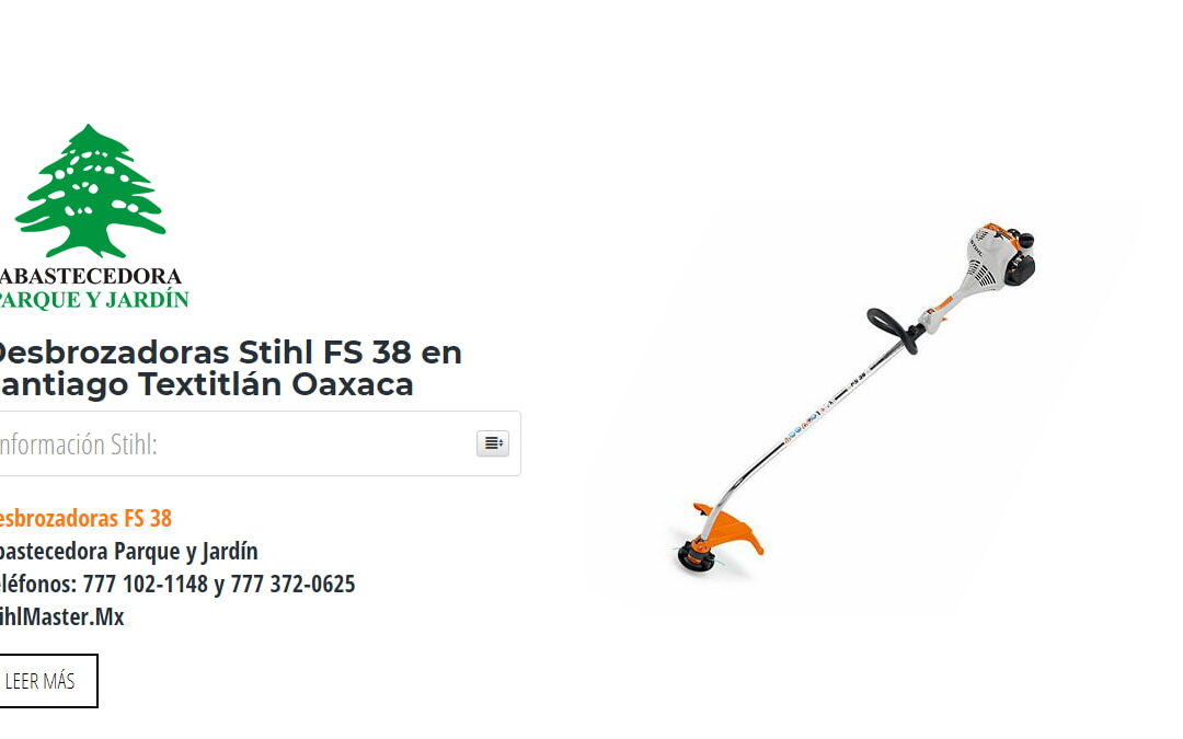 Desbrozadoras Stihl FS 38 en Santiago Textitlán Oaxaca