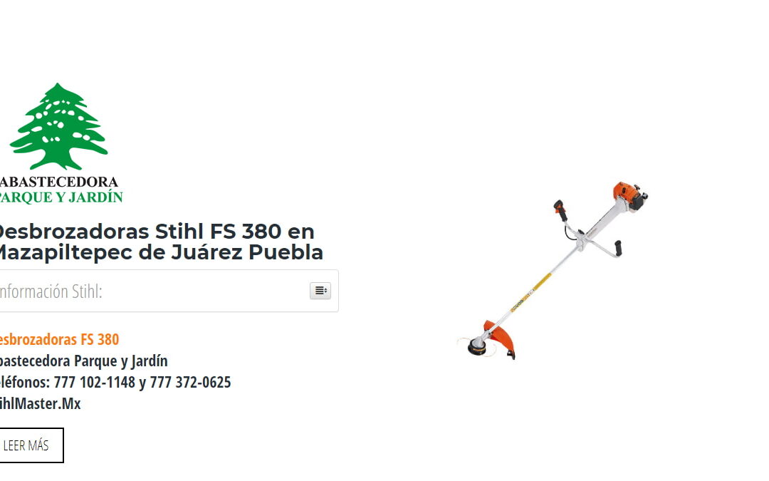 Desbrozadoras Stihl FS 380 en Mazapiltepec de Juárez Puebla