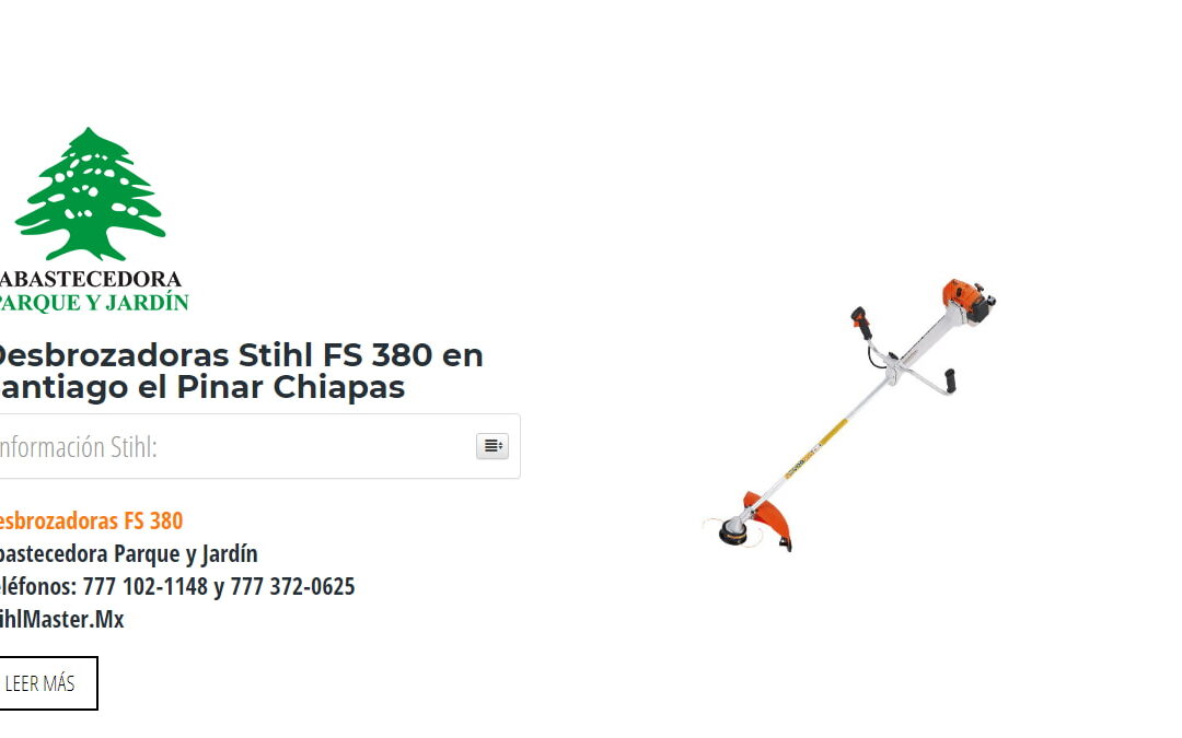 Desbrozadoras Stihl FS 380 en Santiago el Pinar Chiapas