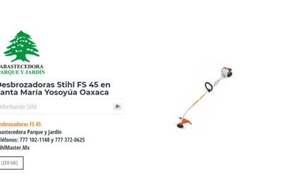 Desbrozadoras Stihl FS 45 en Santa María Yosoyúa Oaxaca