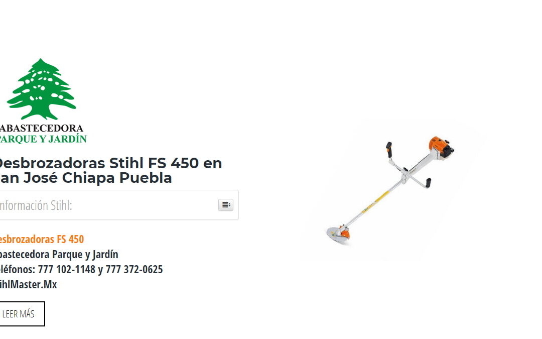 Desbrozadoras Stihl FS 450 en San José Chiapa Puebla