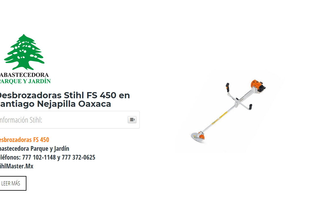 Desbrozadoras Stihl FS 450 en Santiago Nejapilla Oaxaca