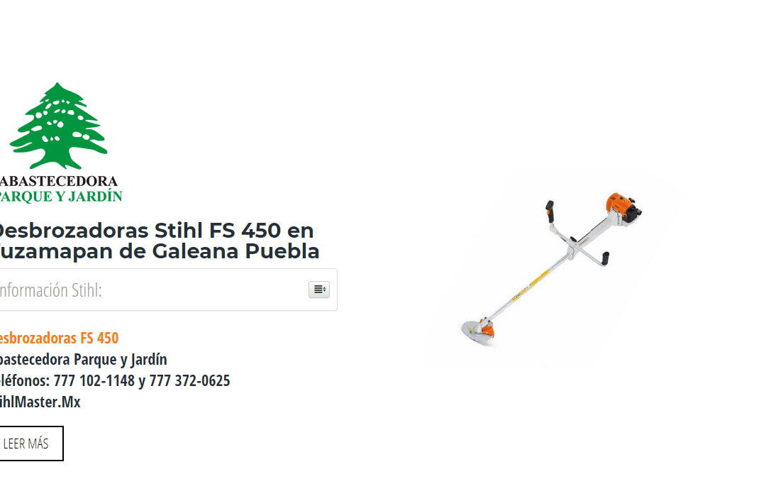 Desbrozadoras Stihl FS 450 en Tuzamapan de Galeana Puebla