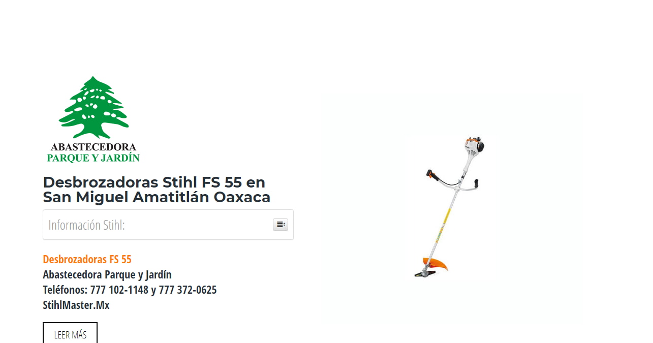 Desbrozadoras Stihl FS 55 en San Miguel Amatitlán Oaxaca en Stihl Master contamos con más de 57 Desbrozadoras listas para distribuirse en Oaxaca y todo México.