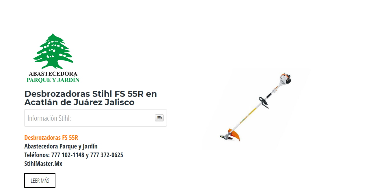 Desbrozadoras Stihl FS 55R en Acatlán de Juárez Jalisco en Stihl Master contamos con más de 56 Desbrozadoras listas para distribuirse en Jalisco y todo México.