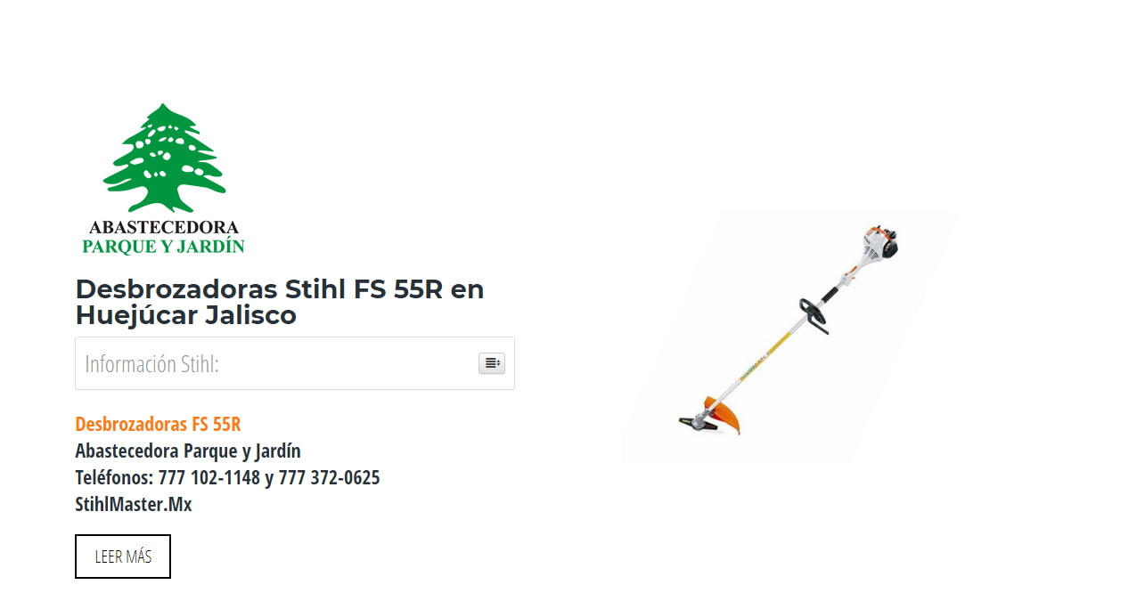 Desbrozadoras Stihl FS 55R en Huejúcar Jalisco en Stihl Master contamos con más de 47 Desbrozadoras listas para distribuirse en Jalisco y todo México.