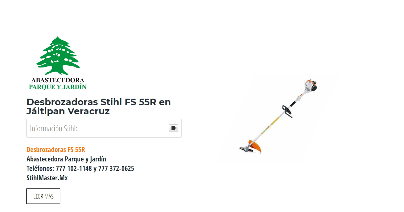 Desbrozadoras Stihl FS 55R en Jáltipan Veracruz en Stihl Master contamos con más de 48 Desbrozadoras listas para distribuirse en Veracruz y todo México.