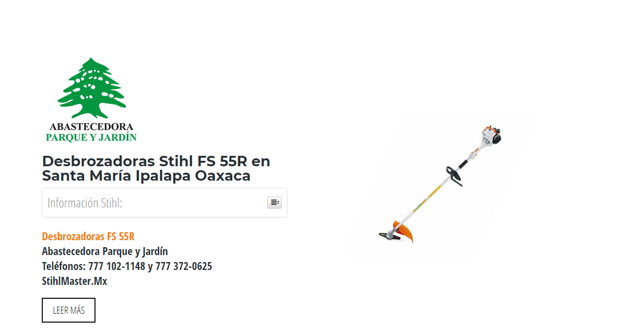 Desbrozadoras Stihl FS 55R en Santa María Ipalapa Oaxaca en Stihl Master contamos con más de 57 Desbrozadoras listas para distribuirse en Oaxaca y todo México.
