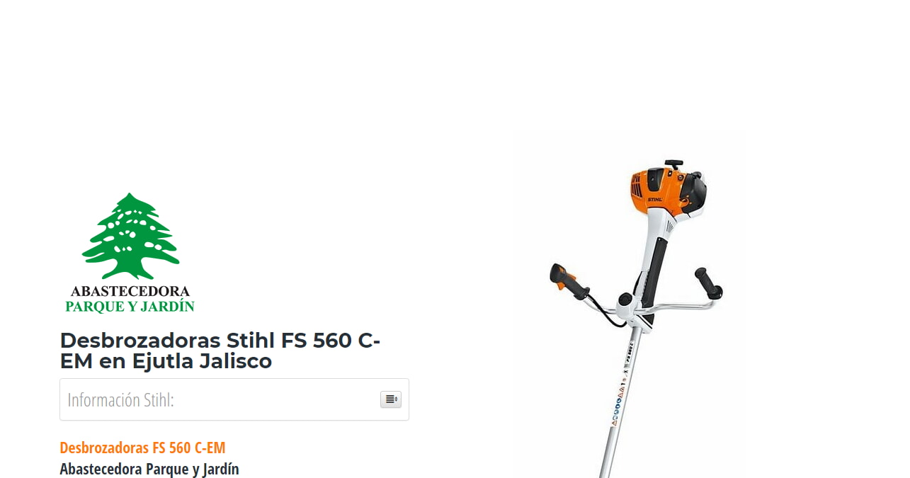 Desbrozadoras Stihl FS 560 C-EM en Ejutla Jalisco en Stihl Master contamos con más de 50 Desbrozadoras listas para distribuirse en Jalisco y todo México.