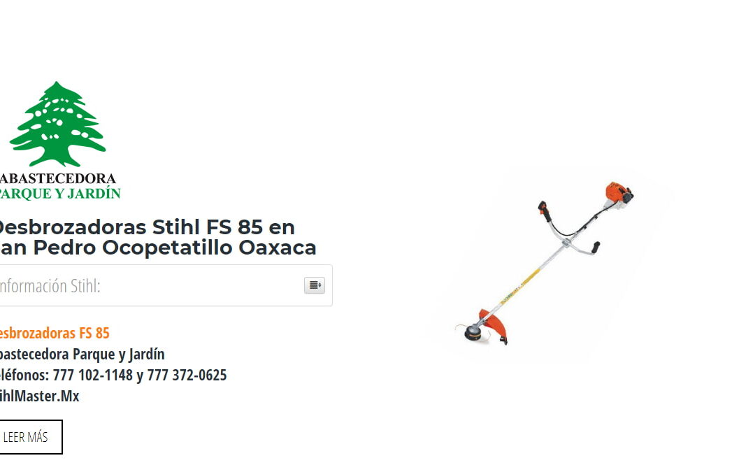 Desbrozadoras Stihl FS 85 en San Pedro Ocopetatillo Oaxaca