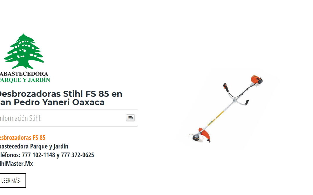 Desbrozadoras Stihl FS 85 en San Pedro Yaneri Oaxaca
