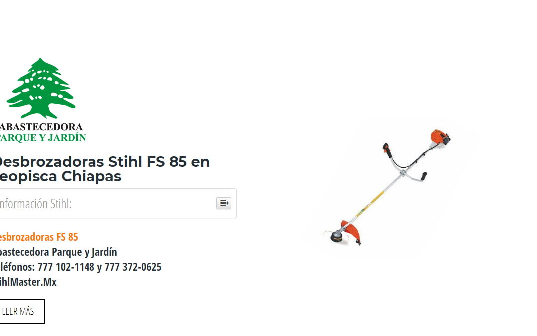 Desbrozadoras Stihl FS 85 en Teopisca Chiapas