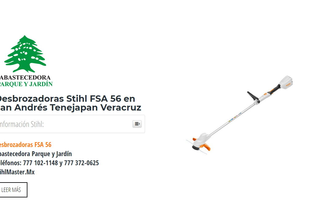 Desbrozadoras Stihl FSA 56 en San Andrés Tenejapan Veracruz