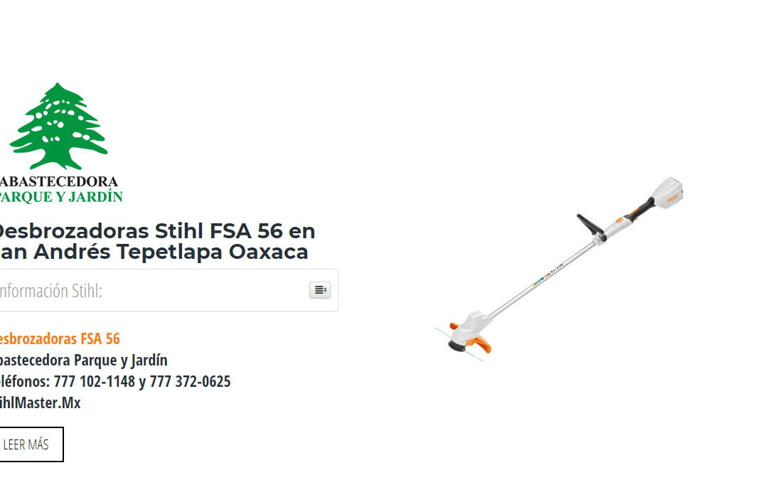 Desbrozadoras Stihl FSA 56 en San Andrés Tepetlapa Oaxaca