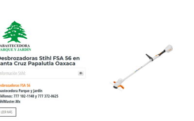 Desbrozadoras Stihl FSA 56 en Santa Cruz Papalutla Oaxaca