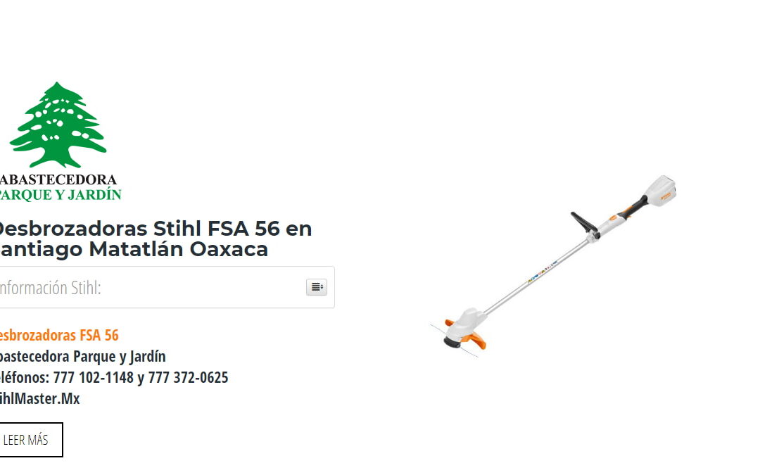 Desbrozadoras Stihl FSA 56 en Santiago Matatlán Oaxaca