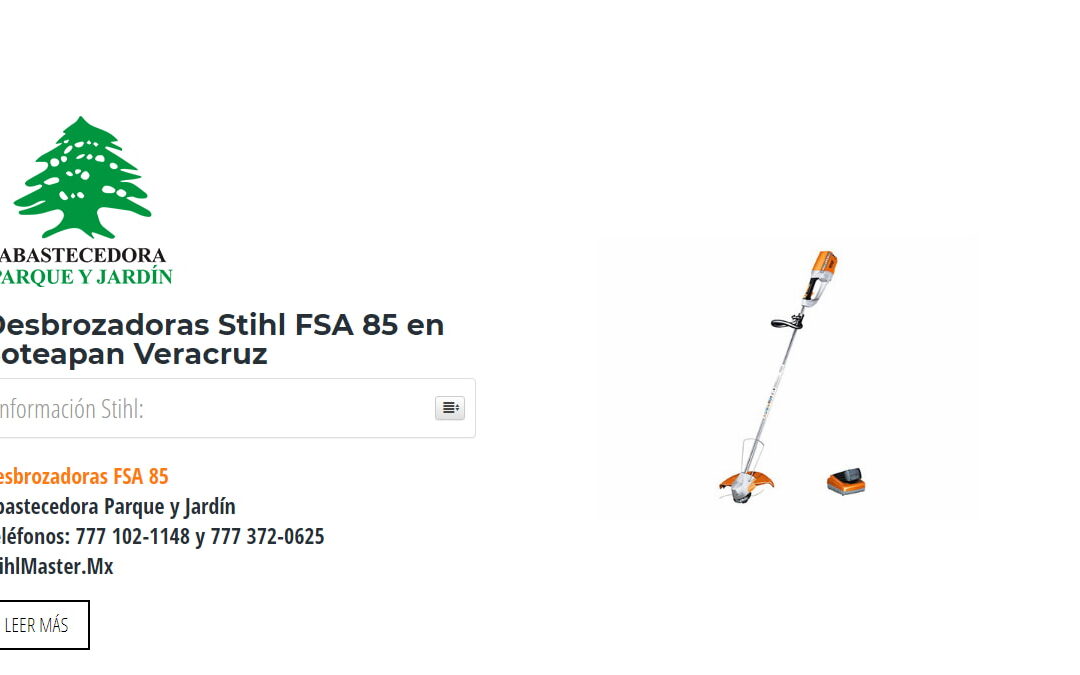 Desbrozadoras Stihl FSA 85 en Soteapan Veracruz