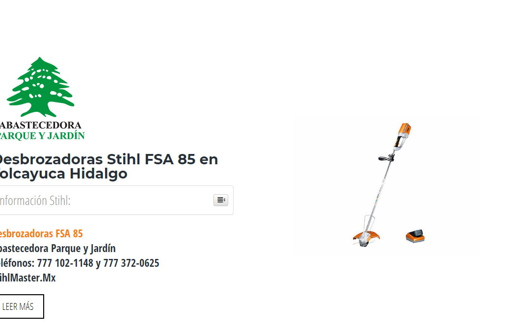 Desbrozadoras Stihl FSA 85 en Tolcayuca Hidalgo