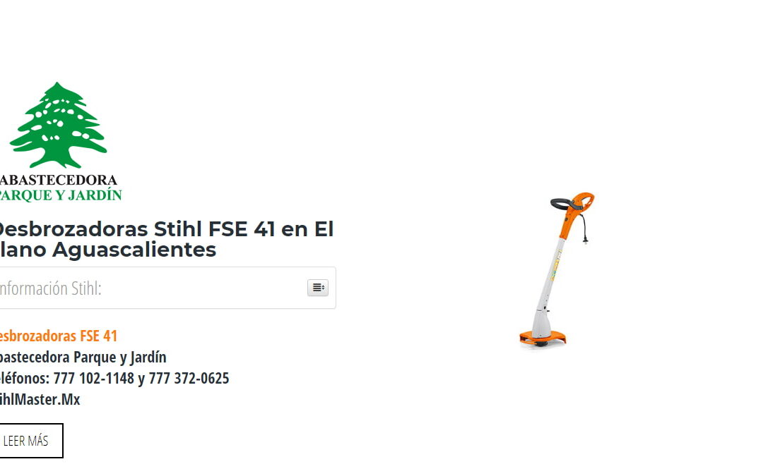 Desbrozadoras Stihl FSE 41 en El Llano Aguascalientes