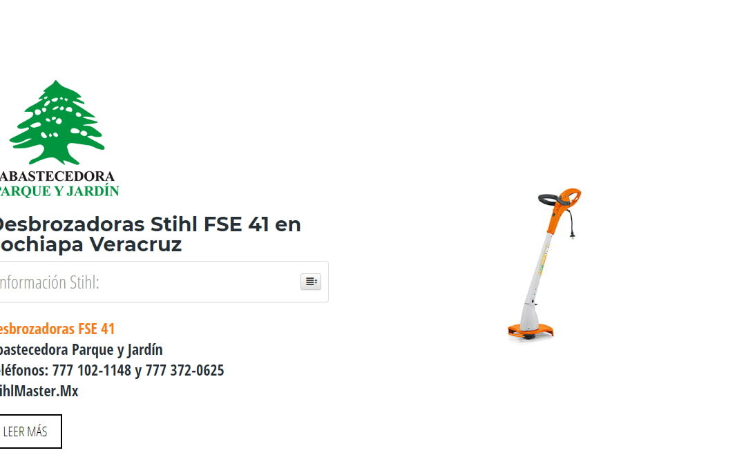 Desbrozadoras Stihl FSE 41 en Sochiapa Veracruz
