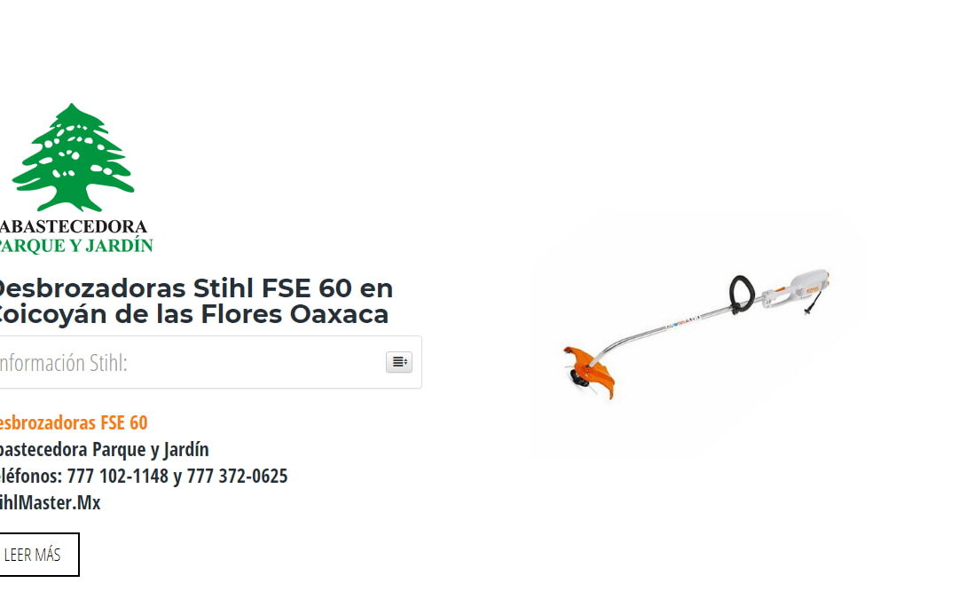 Desbrozadoras Stihl FSE 60 en Coicoyán de las Flores Oaxaca