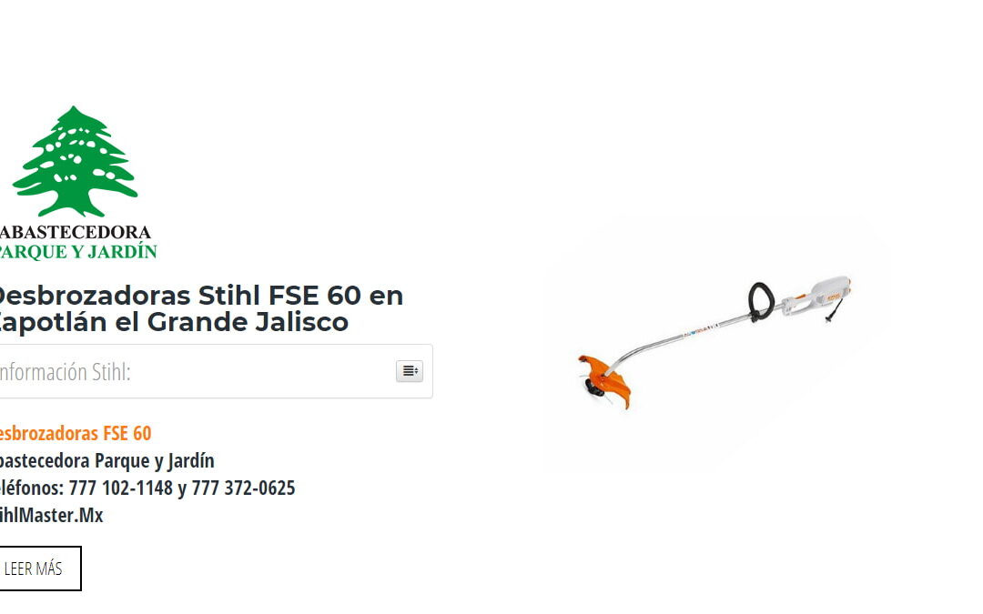 Desbrozadoras Stihl FSE 60 en Zapotlán el Grande Jalisco