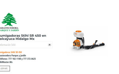 Fumigadoras Stihl SR 450 en Tolcayuca Hidalgo Mx