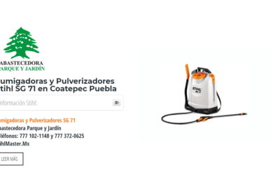 Fumigadoras y Pulverizadores Stihl SG 71 en Coatepec Puebla