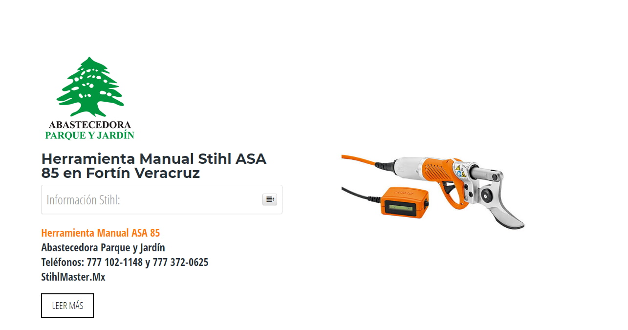 Herramienta Manual Stihl ASA 85 en Fortín Veracruz en Stihl Master contamos con más de 51 Herramienta Manual listas para distribuirse en Veracruz y todo México.