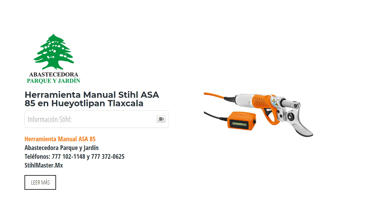 Herramienta Manual Stihl ASA 85 en Hueyotlipan Tlaxcala en Stihl Master contamos con más de 56 Herramienta Manual listas para distribuirse en Tlaxcala y todo México.