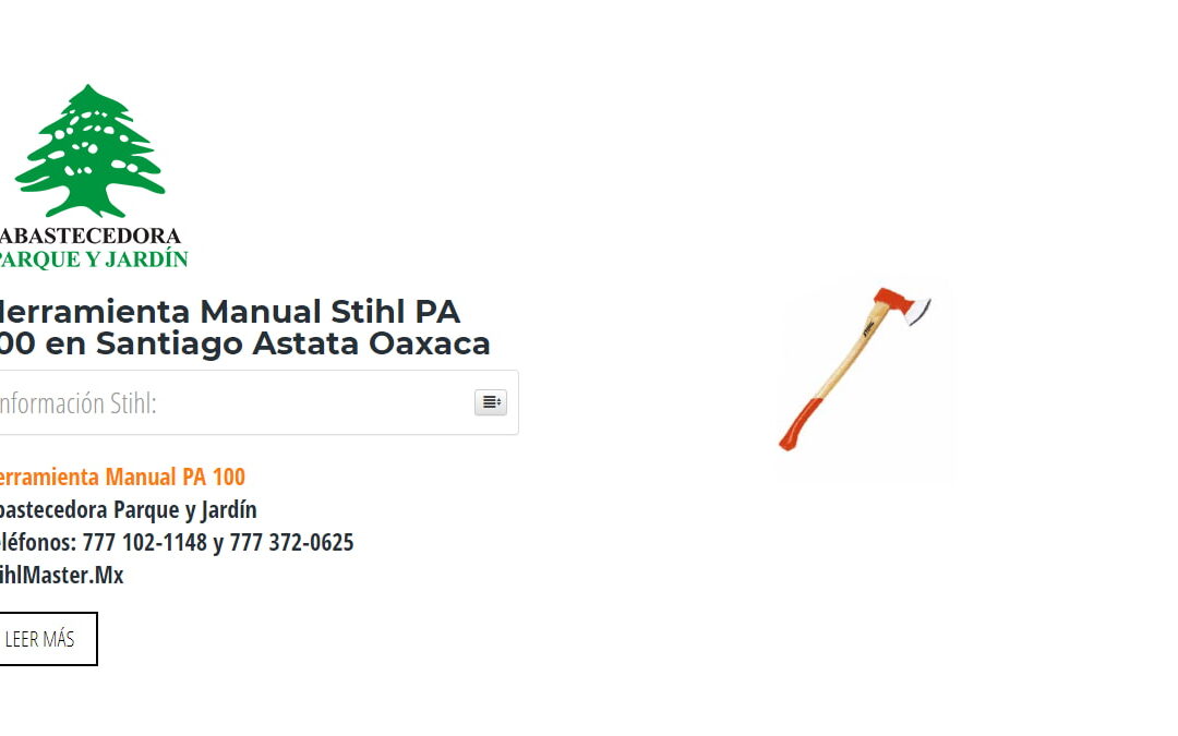 Herramienta Manual Stihl PA 100 en Santiago Astata Oaxaca
